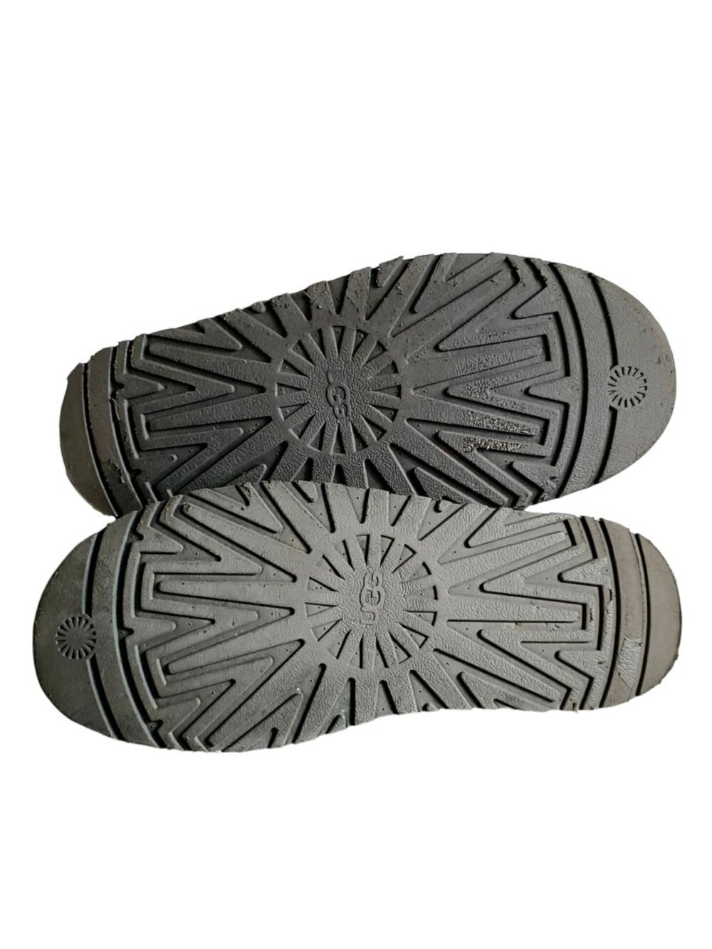 UGG Womens 10 Disquette Slipper Platform Gray Suede Sheepskin Lined Cozy Durable - Picture 8 of 10